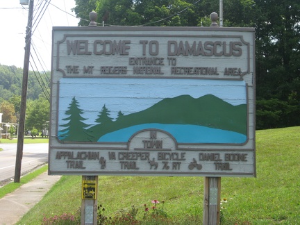 Damascus Virginia Sign